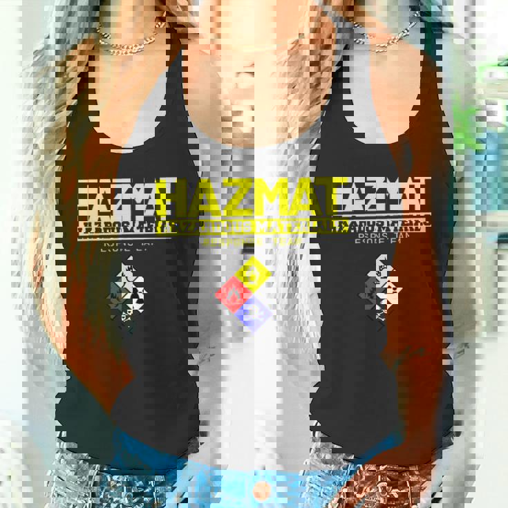 Hazmat 危険物対応チーム技術者tシャツ タンクトップ