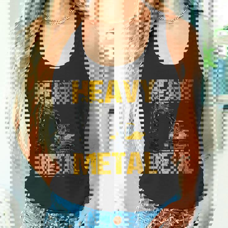 Heavy Equipment Operator Excavator Construction Backhoe タンクトップ