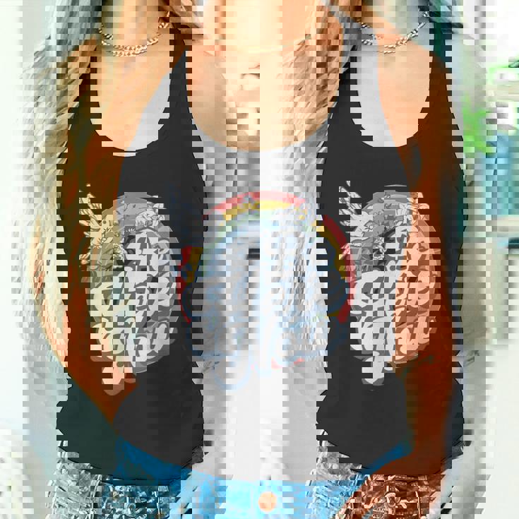 Be Here Now レトロ ヴィンテージ スピリチュアル マインドフルネス タンクトップ