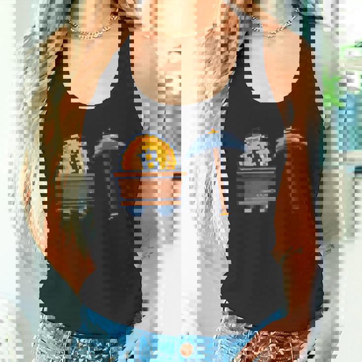 Hodl Btc モダンビットコインアート ビットコインマイニング ピクセル ビットコイン タンクトップ