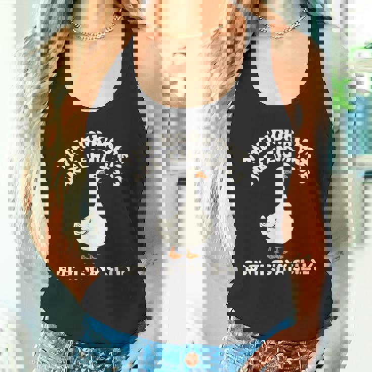 Horrors Are Endless But Itayilly Goose Friends ミームギフト タンクトップ