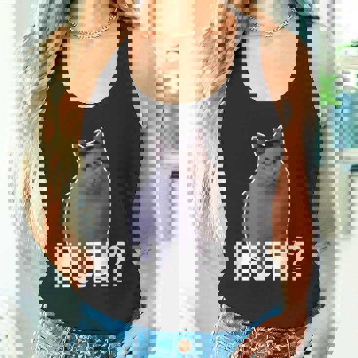 Huh Cat Meme タンクトップ