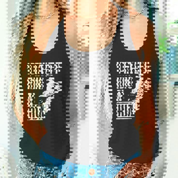 I'd Rather Be Riding My Grom タンクトップ