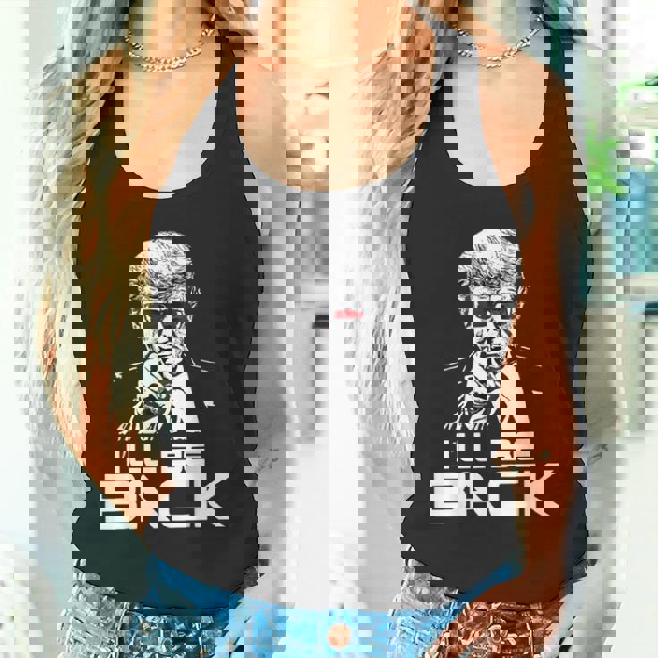 I'll Be Back 2024 ドナルド・トランプ 大統領用 おもしろサングラス タンクトップ