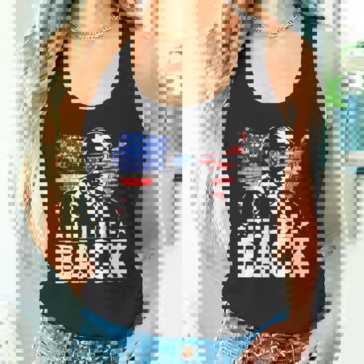 I'll Be Back Trump 2024 アメリカ大統領選挙トランプ タンクトップ