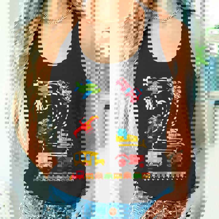 I'm 2 2歳の誕生日 トラック 乗り物 交通機関車 タンクトップ