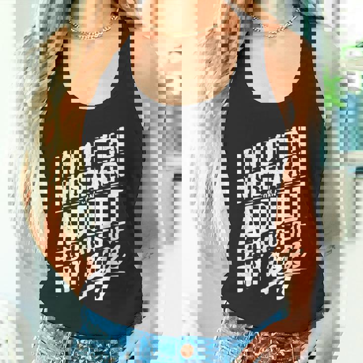 I'm Often Mistaken For An Adult Because Of My Age タンクトップ