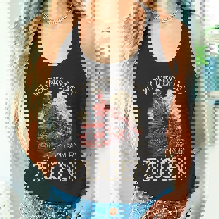 Ich Genieße Das Leben Inollen Zügen 通勤鉄道 タンクトップ