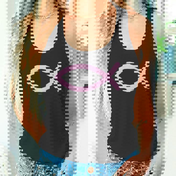 Ichty Fishymboltシャツ-クリスチャンtシャツ-イエス タンクトップ