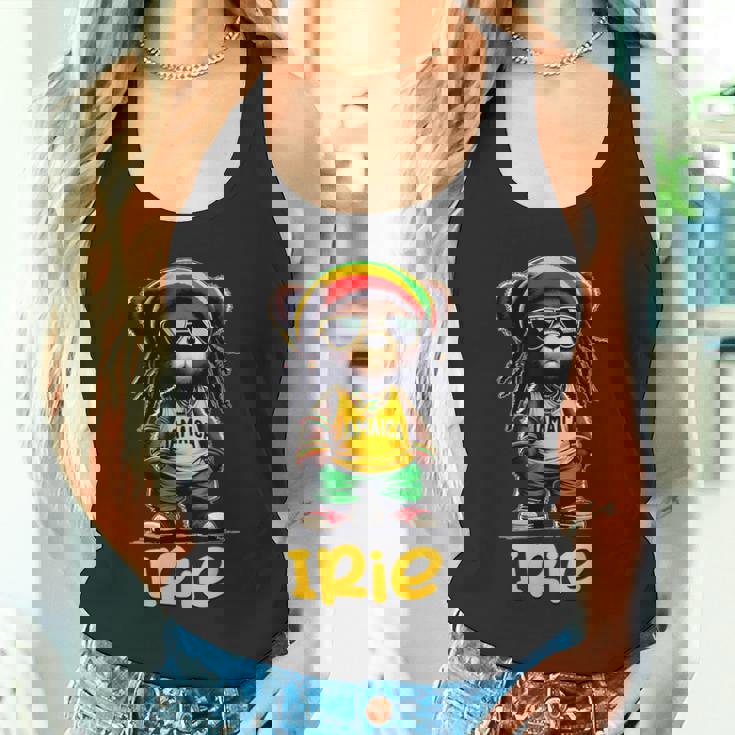 Irie テディベア ジャマイカ ラスタ ルーツ レゲエ タンクトップ