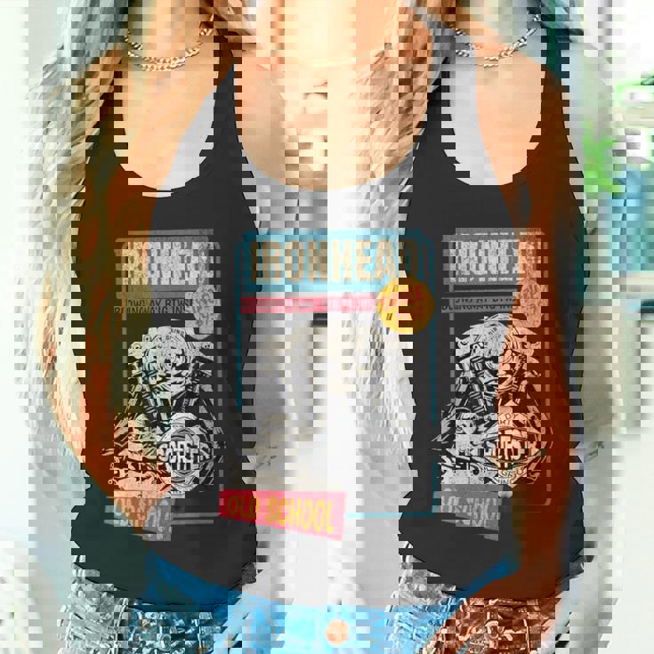 Ironhead Oldchool Hd ピンナップ レトロ オートバイ スポーツスター ホット タンクトップ