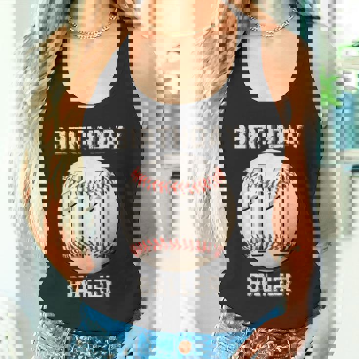 It's My 11Th Birthday 野球 11歳の少年少女 タンクトップ