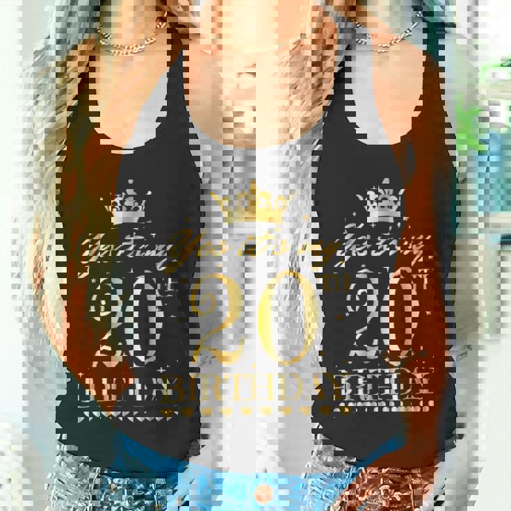 It's My 20Th Birthday Party ケーキ お祝い 楽しい20年 タンクトップ