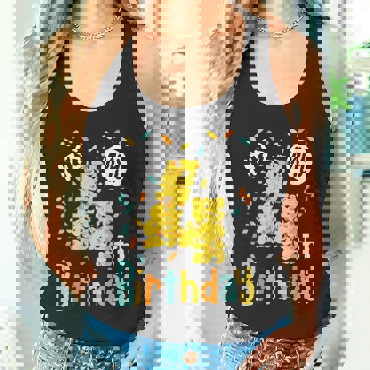 It's My 4Th Birthday ラバーダック 幼児 4歳の誕生日 タンクトップ