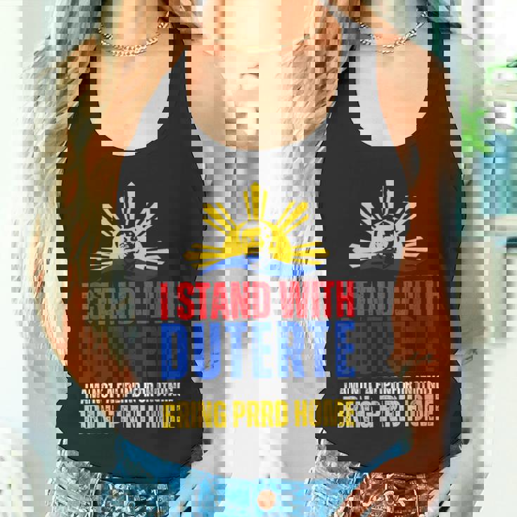 Itand With Digong Duterte Prrd Du30 フィリピン国旗 タンクトップ