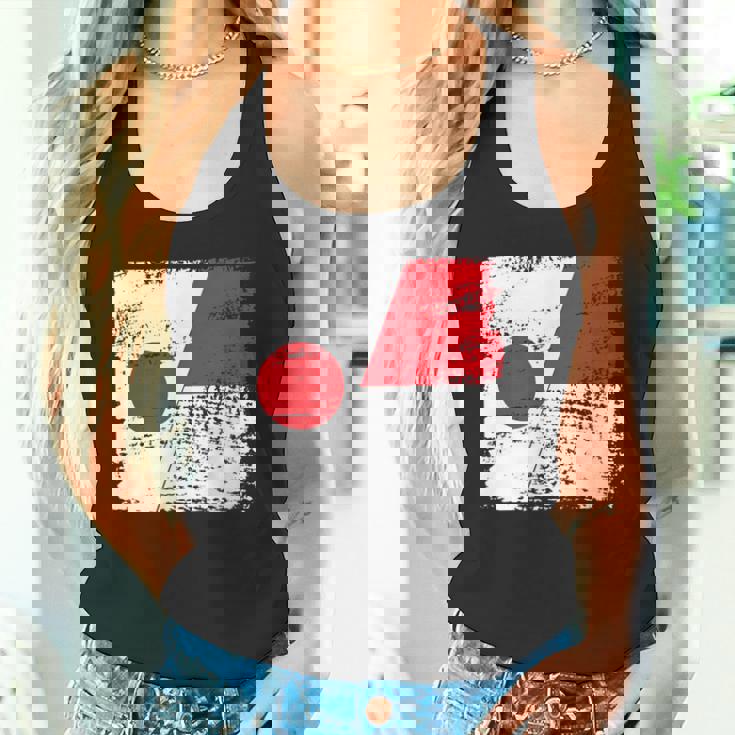 Japanese Flag Indonesiaインドネシアの遺産 インドネシアのルーツ 日本の国旗 インドネシアの国旗 タンクトップ