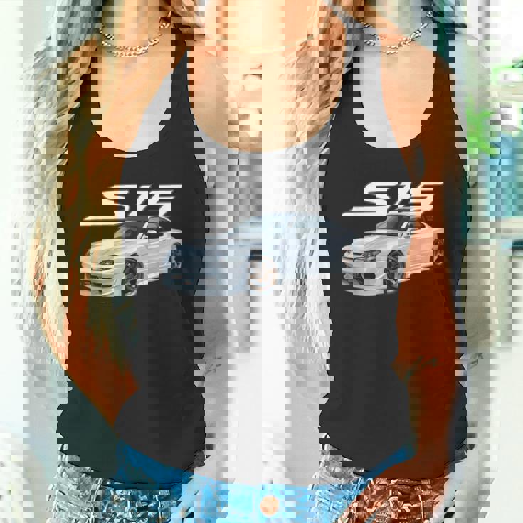 Jdm Car15ertextanced Aspen ホワイト ドリフトマシン タンクトップ