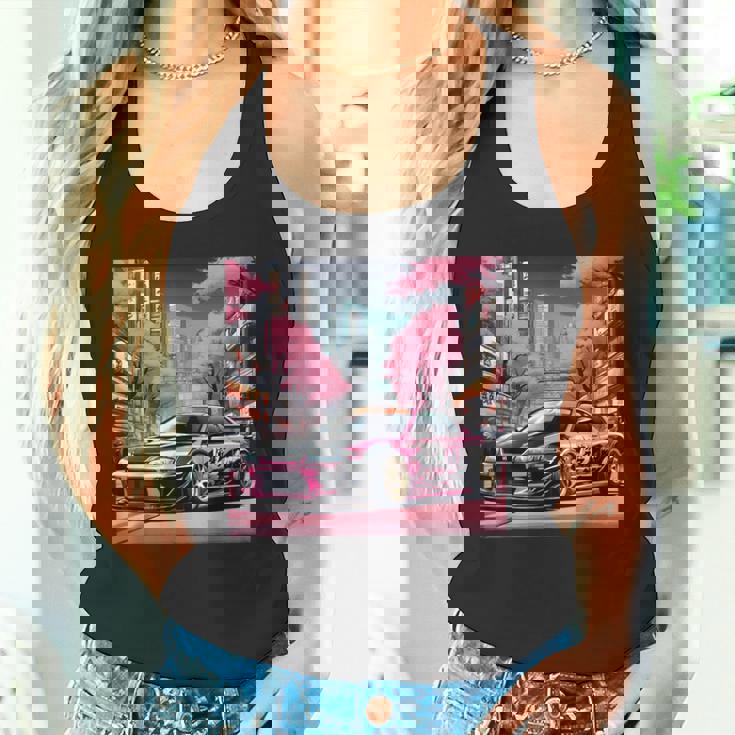 Jdm レトロ 和 ドリフト 車 東京 スカイライン 桜 タンクトップ