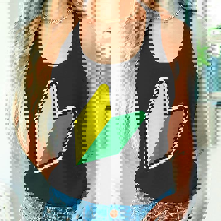 Jdm：Jdmマークビギナードライバー若葉商信社シンボル タンクトップ