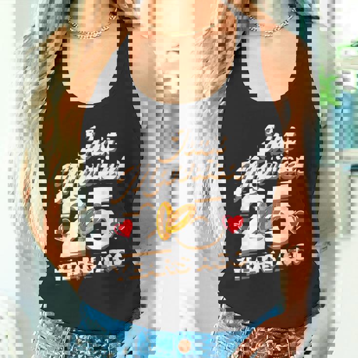 Just Married 25 Years Ago シルバーウェディング タンクトップ