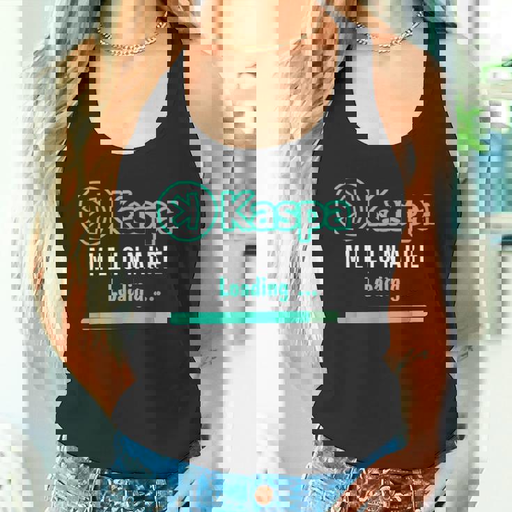 Kaspa 暗号通貨ミリオネア ローディング デジタルブルラン Kaspa Miner タンクトップ