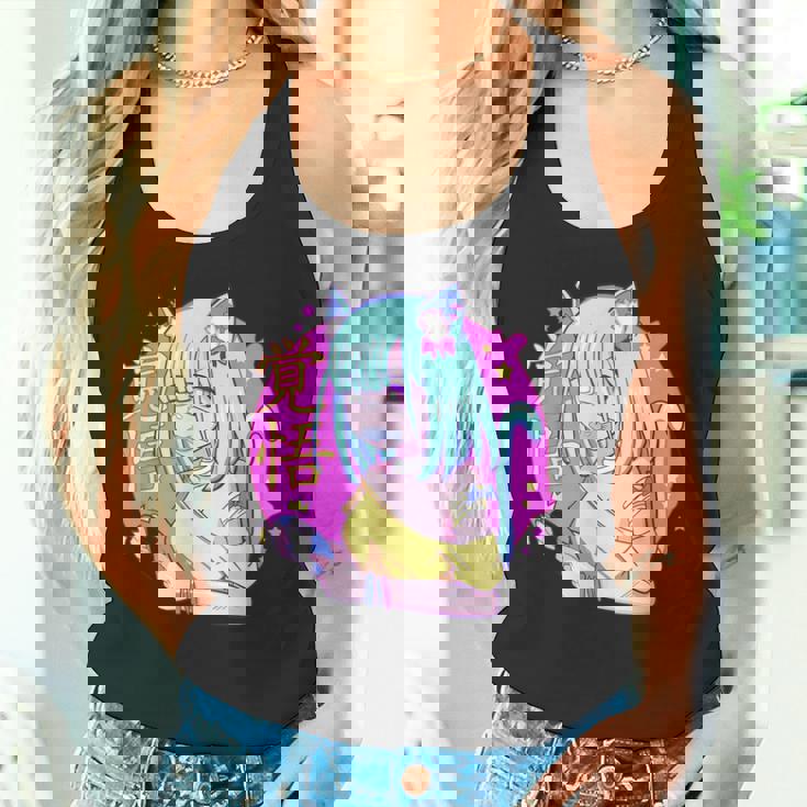 Kawaii Gamer ネコガール メンヘラ 美的パステル ゴス キュート タンクトップ