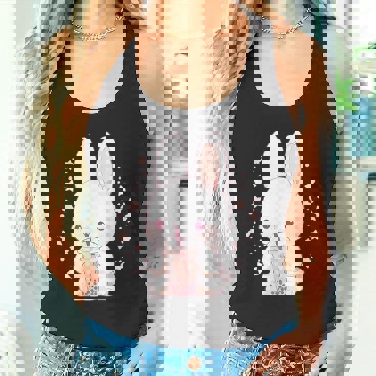 Kawaii Rabbit Drink バブルティー ウサギ ボバ タンクトップ