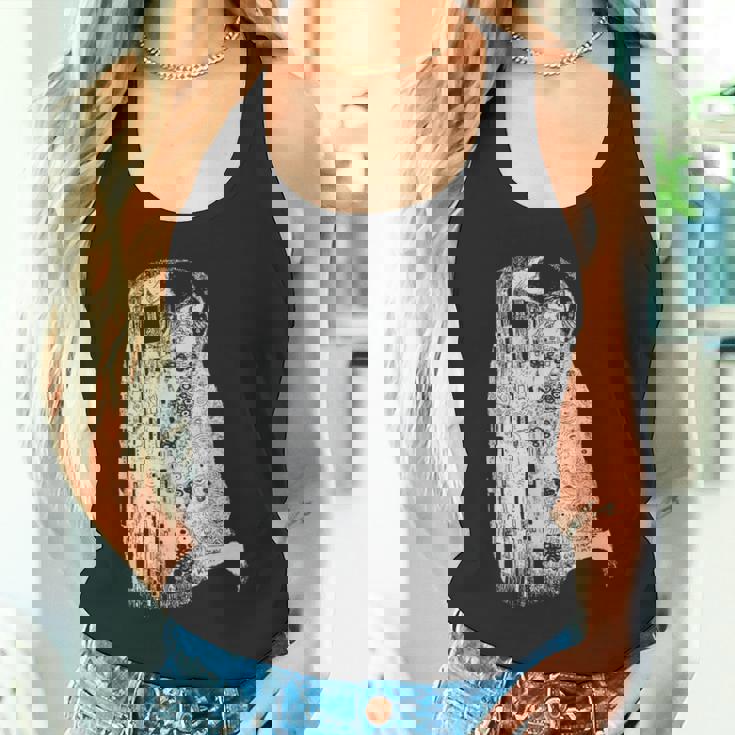 The Kiss グスタフ・クリムト クラシック アールヌーボー グラフィック Freedom タンクトップ