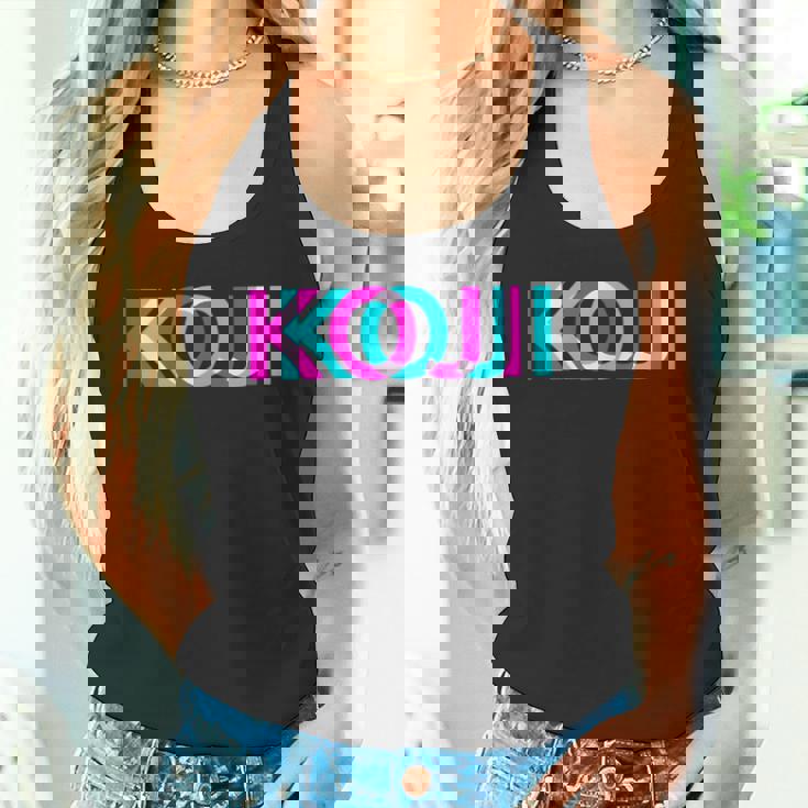 Koji こんにちは、私の名前はファーストネームタグ タンクトップ