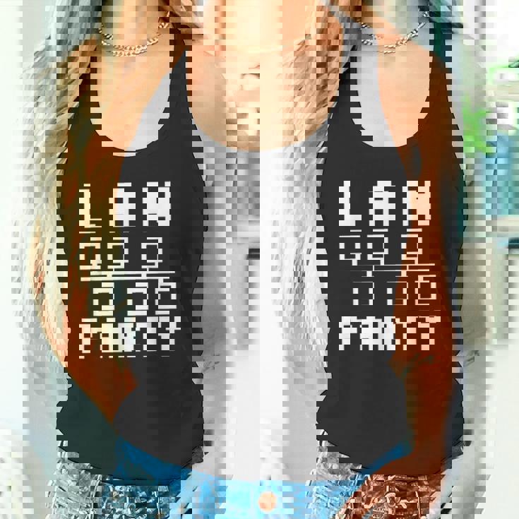 Lan Party レトロゲームtシャツ タンクトップ