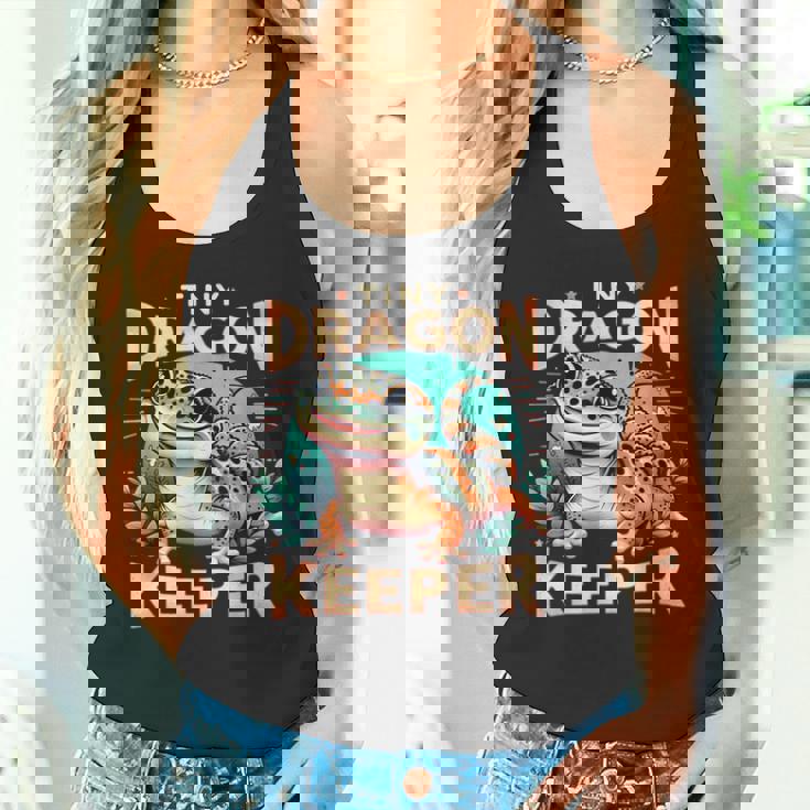 Leopard Gecko Crested Lizard Reptiles Lovers タンクトップ