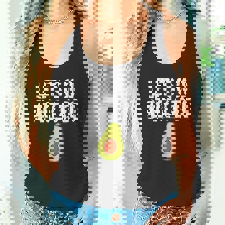 Let's Go アボカドユーモアジョーク ユニセックス アボカド中毒者 タンクトップ