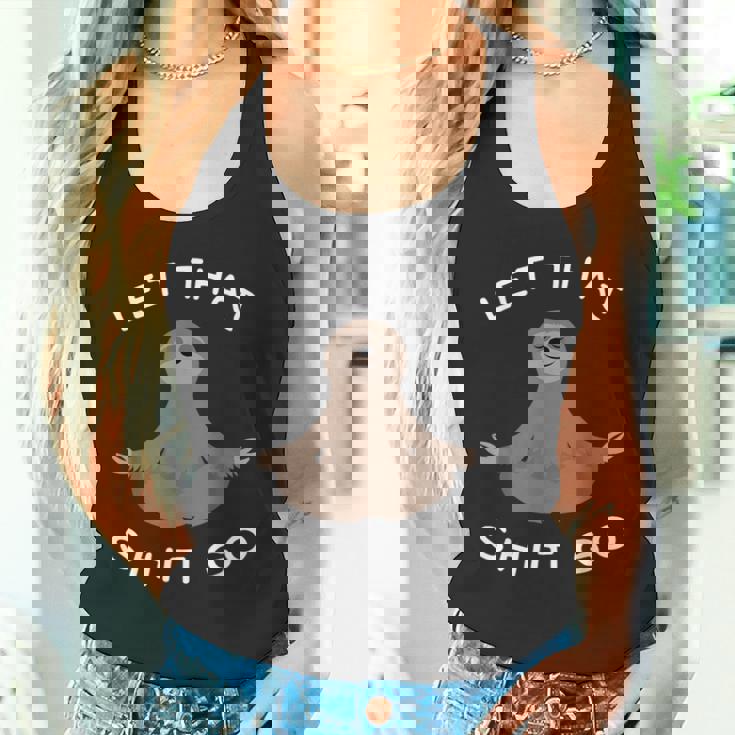 Let Thathit Go 面白い 瞑想 ナマケモノ ヨガ 陽気な タンクトップ