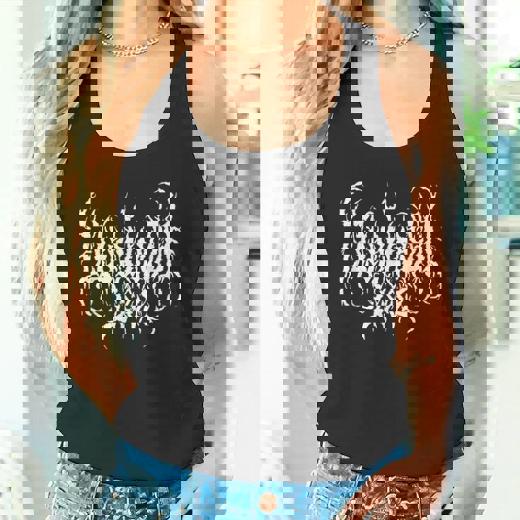 Live Life Laugh Love デスメタルスタイル タンクトップ