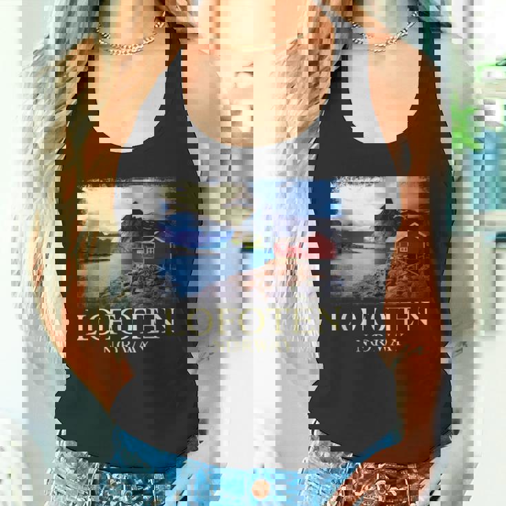 Lofoten ノルウェー キャビン ノルディック フィヨルド ベルゲン オーロラ タンクトップ