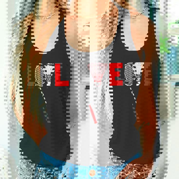 Love Badminton レトロバドミントンラバー タンクトップ