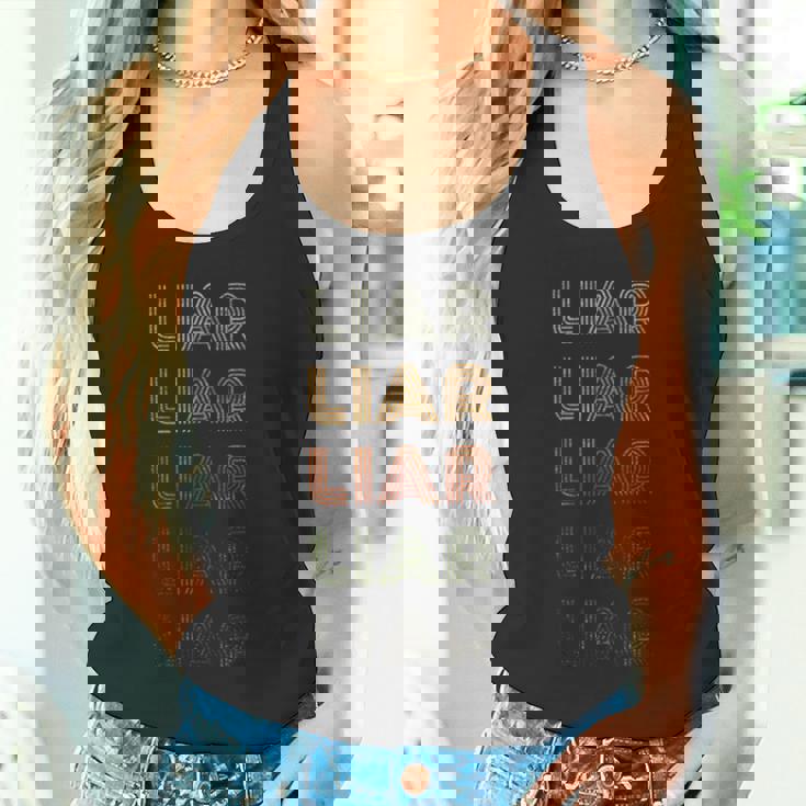 Love Heart Liar グランジ ビンテージスタイル ブラック 嘘つき タンクトップ