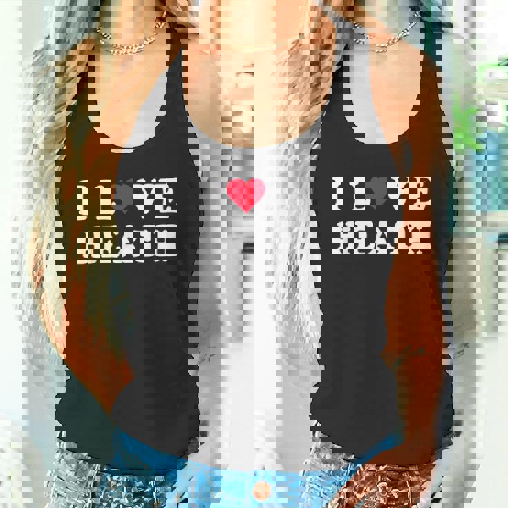 I Love Heath マッチング ガールフレンド&ボーイフレンド ヒースネーム タンクトップ