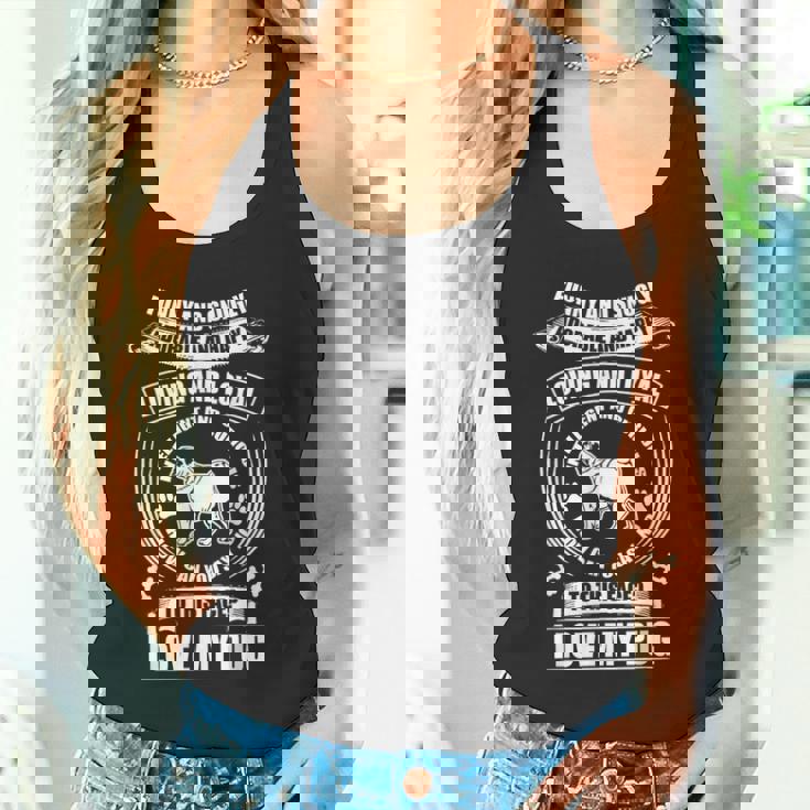 Love My Pug Dog タンクトップ