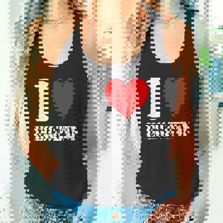 I Love Reggaeton Music タンクトップ