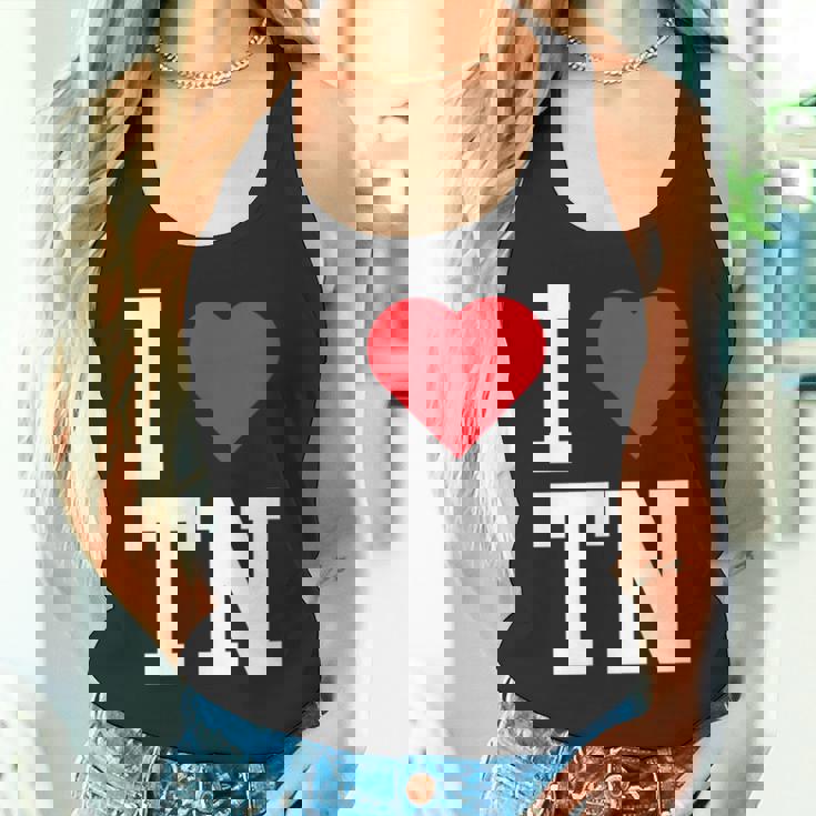 I Love Tennessee Tn Throwback Classic タンクトップ