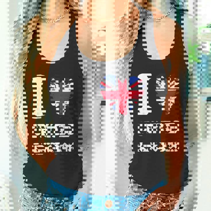 I Love United Kingdom ハートフラッグ イギリス Uk グレートブリテン タンクトップ