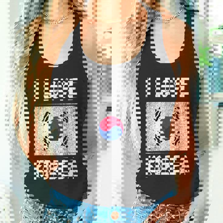 I Love 韓国 韓国 家族 旅行 お土産 タンクトップ