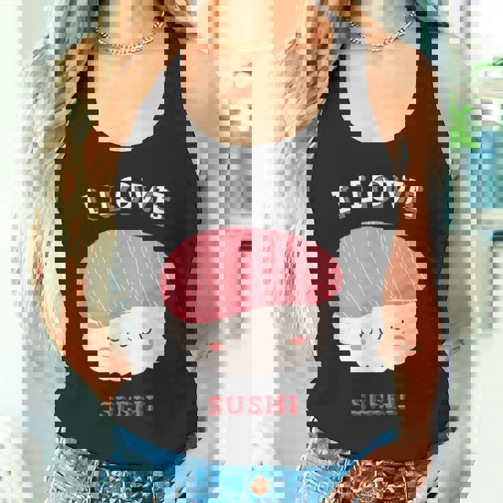 I Loveushi I Loveushi Japan Food 巻にぎり魚 タンクトップ