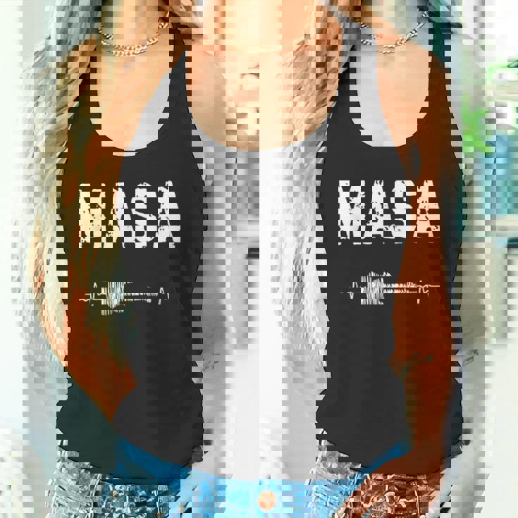 Masa ギター ハートビート 音楽 ギタリスト レトロ ヴィンテージ タンクトップ