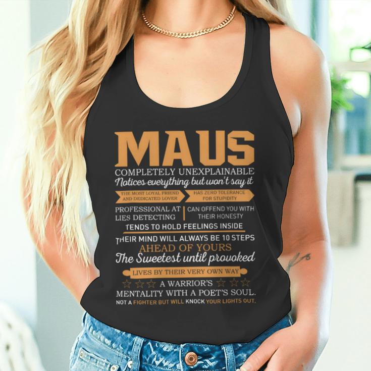 Maus Completely Unexplainable Notices Everything But Won’T Say It Name Tank Top