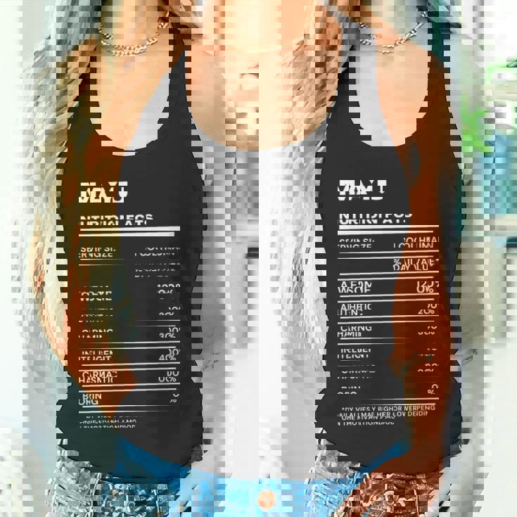 Mayu 栄養成分表示 タンクトップ