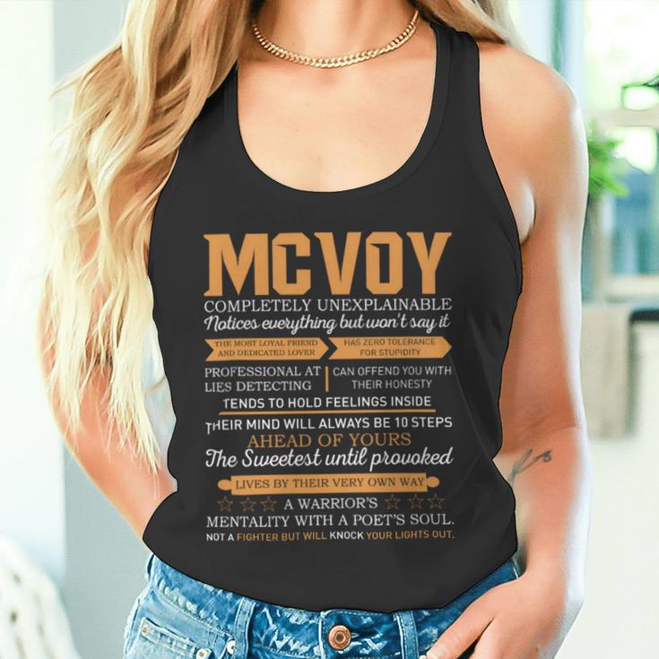 Mcvoy Completely Unexplainable Notices Everything But Won’T Say It Name Tank Top