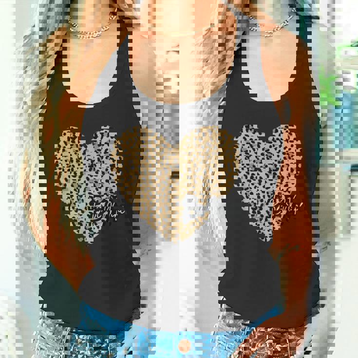 Be Mine ヒョウ柄 ハート タンクトップ