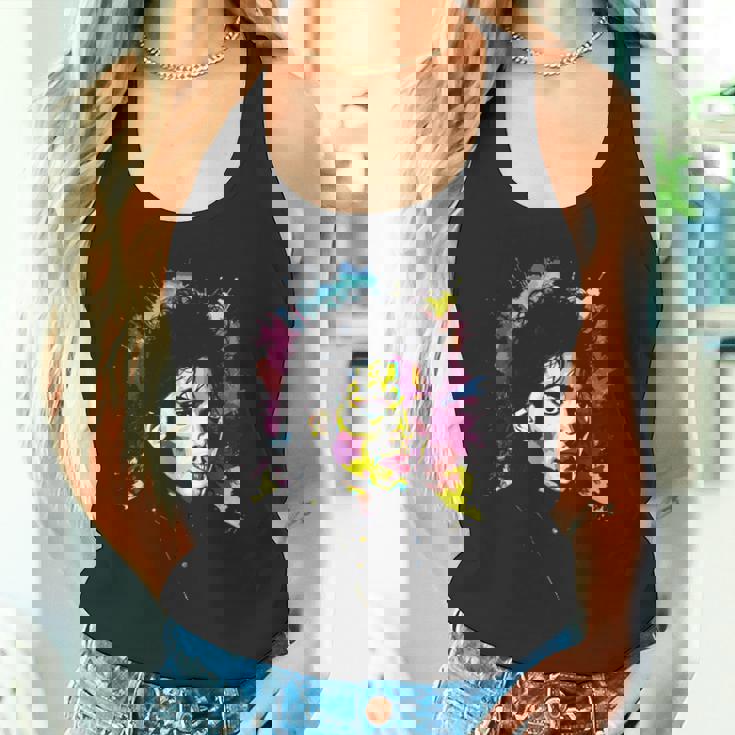 Mj Bad World 白黒スプラッター タンクトップ